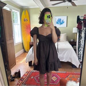 Olivaceous Babydoll Dress